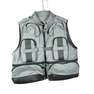 VTG Tamrac Jacket L Photographer Field Tactical Vest‎ 3D Pocket Fishing Gray USA